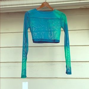 See-through Dance Crop Top